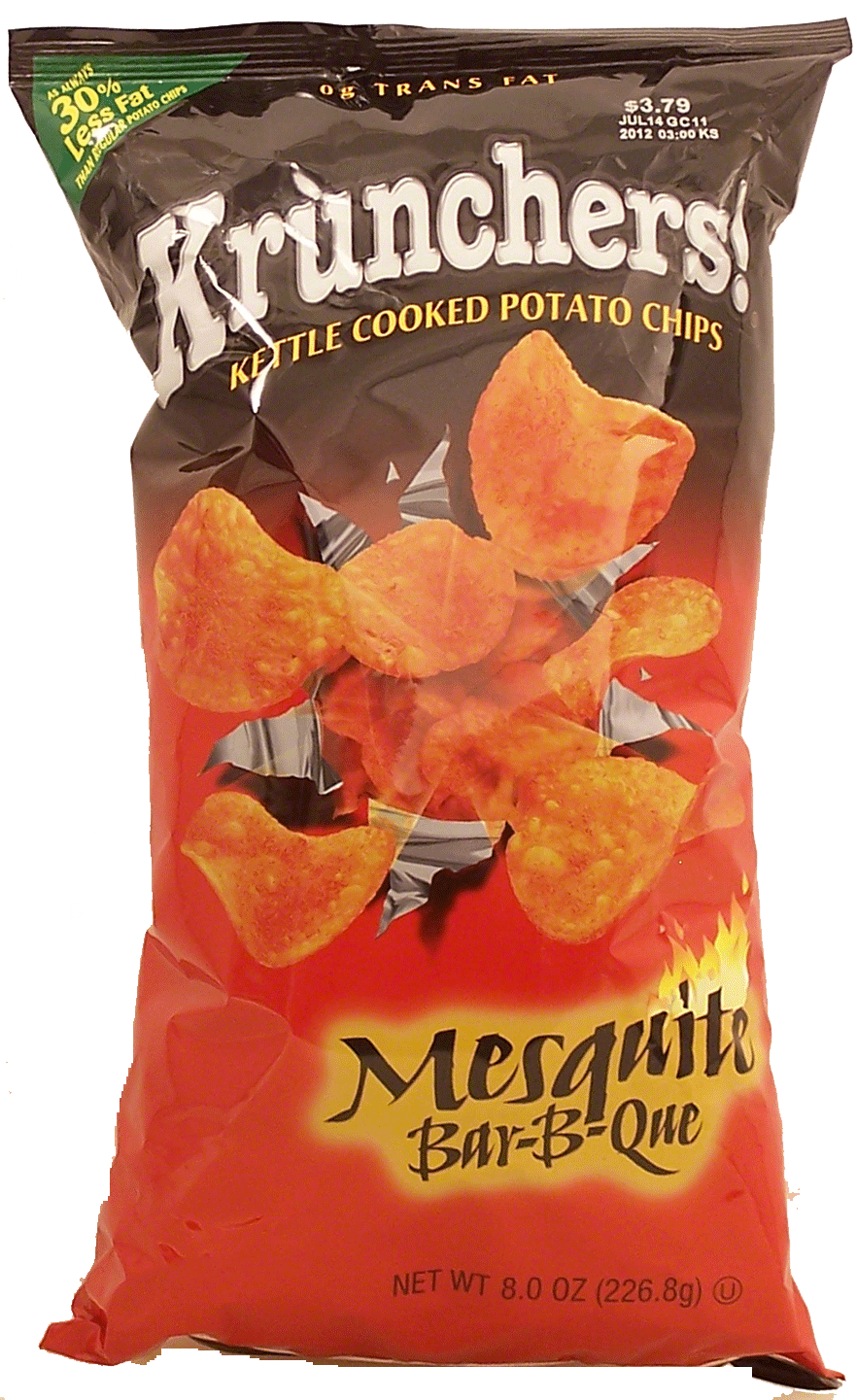 Krunchers!  mesquite bar-b-que flavor kettle cooked potato chips Full-Size Picture